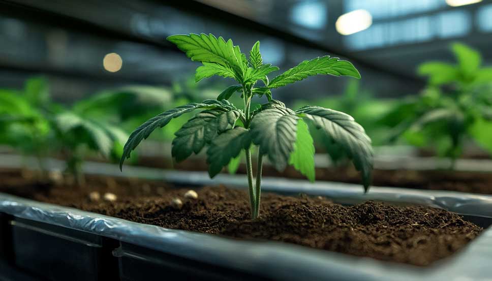 Healthy autoflower cannabis plants with dense buds grown outdoors using best autoflower seeds and organic fertilizers